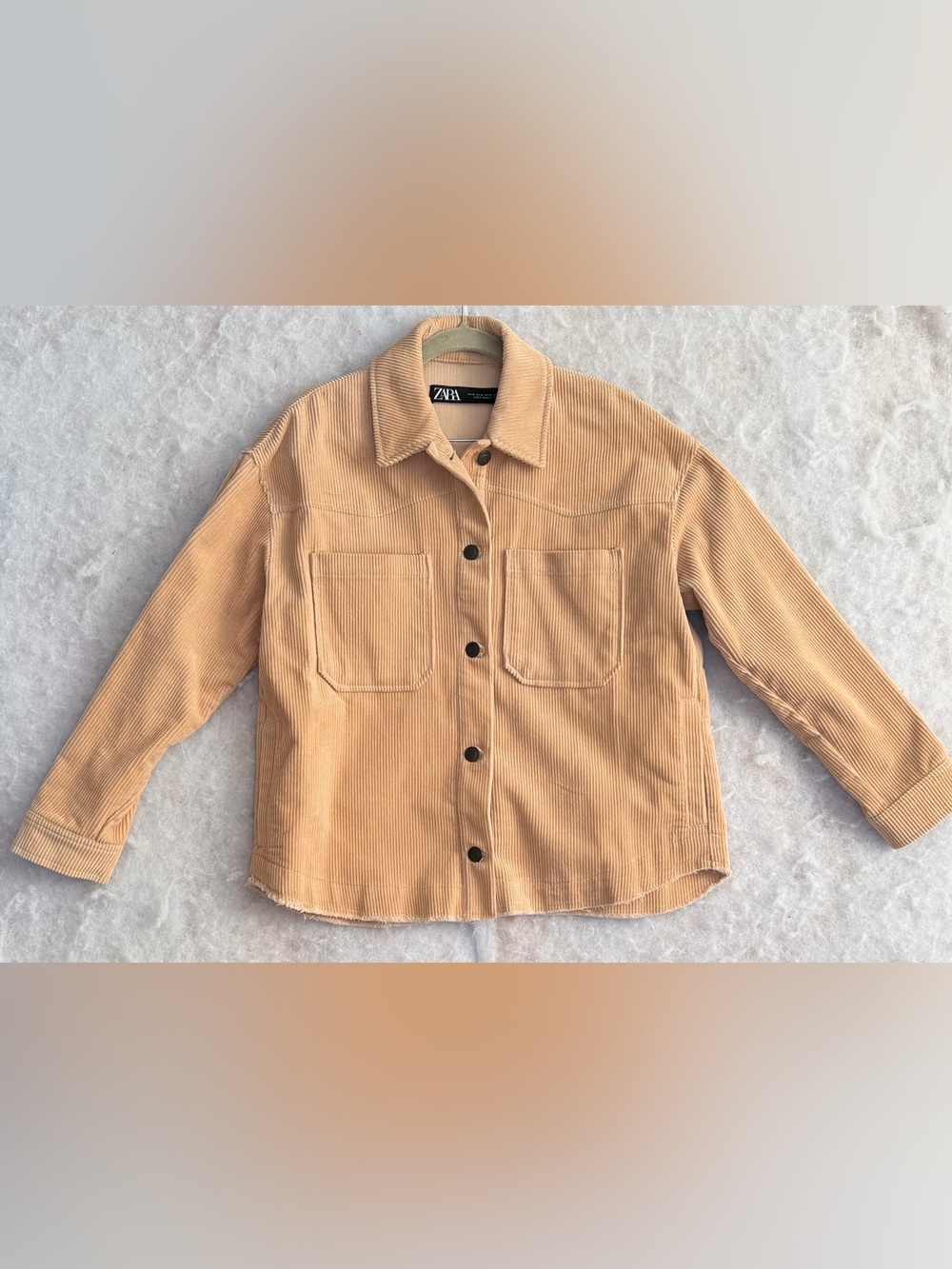 ZARA Tan Corduroy Overshirt Jacket (SKU886)